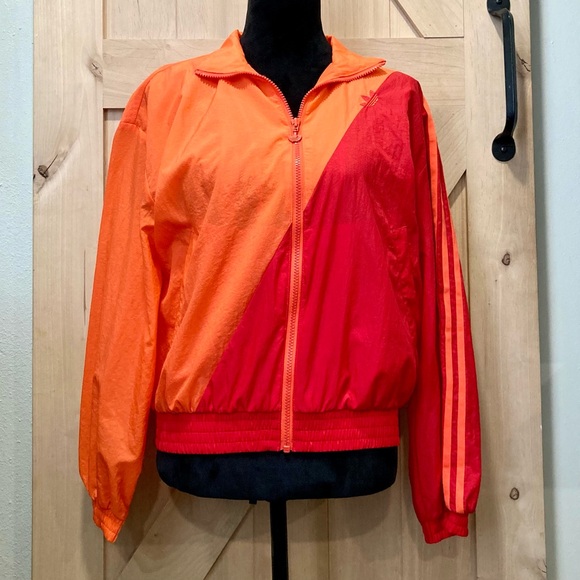 Adidas XS Japona TT Red and Orange Track Jacket Windbreaker Primegreen - Picture 4 of 16